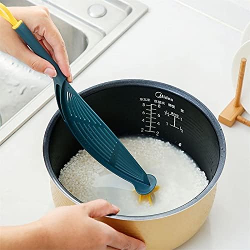 LXHCOLOR לא פוגע במכשיר שטיפת האורז היד כף רב-פונקציונלית עם בבל מתנקז לשטיפת מקלות אורז, רחפן