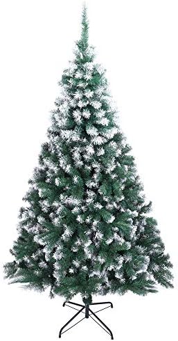 ריסוס 7ft עץ חג המולד PVC לבן 870 ענפים