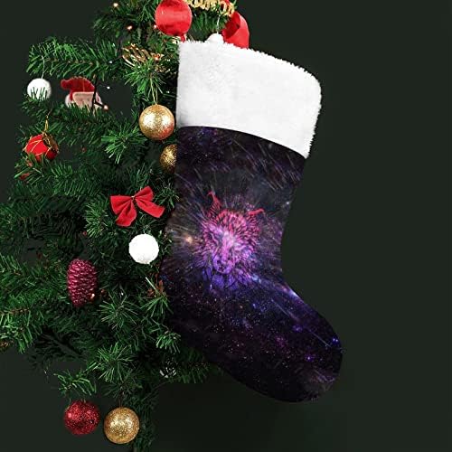 תקציר גלקסיווולף חג המולד תלויים גרבי גרביים לעץ עץ חג המולד תפאורה ביתית של חג