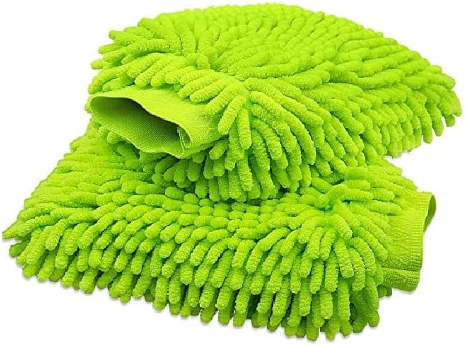 Nicemoods Wash Wash Mitt 2 Pack Prace Premium Microfiber Wash Mitt מעובה לניקוי מכוניות כלים לחורף