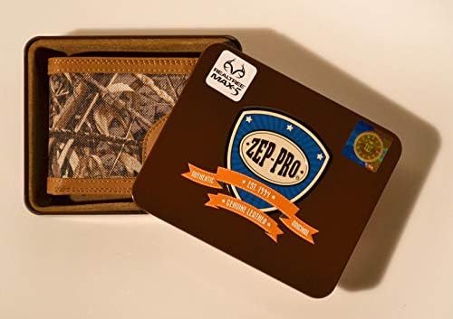 זפ-פרו טקסס א & מ אג ' יס דו-פולד ריאל טרי מקס-5 קמו וארנק עור עם לוגו מרשים