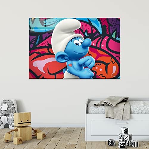 המסגרת האקרילית של Smurfs אמנות קיר מודרנית - EGD x סדרת Smurfs - Prime Collection - עיצוב פנים - אמנות