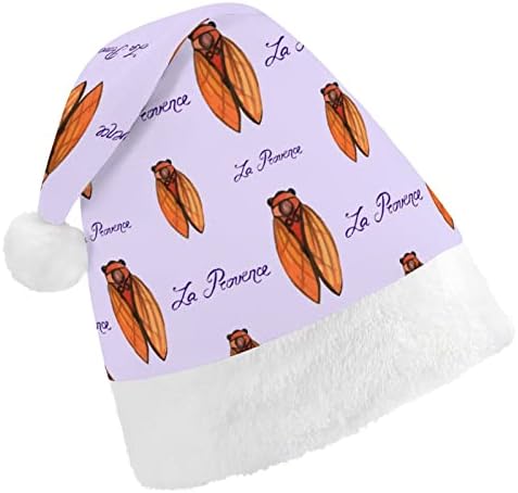 אמצע קיץ צרצר מצחיק חג המולד כובע סנטה קלאוס כובעי קצר קטיפה עם לבן חפתים עבור חג המולד חג מסיבת