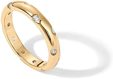 טבעות זהב מצופה זהב 14 קראט לנשים / רצועת טבעת הניתנת לגיבוב לנשים