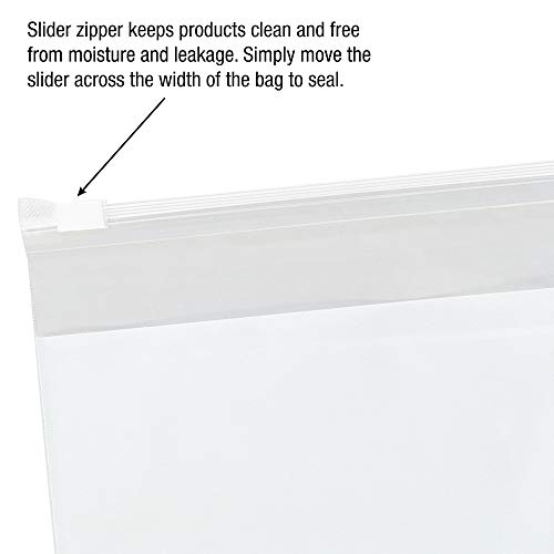 8 x 6, 3 מיל מילוי לבן חותם חותם חותם מחוון פלסטיק משוחזר שקיות פולי רוכסן
