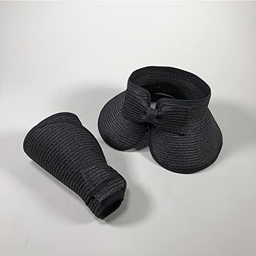 כובעי קש קרם הגנה קיץ לנשים דלי מזדמן כובעי שמש רחבים שוליים כובע נסיעות חופשה חיצונית UV UPF הגנה על