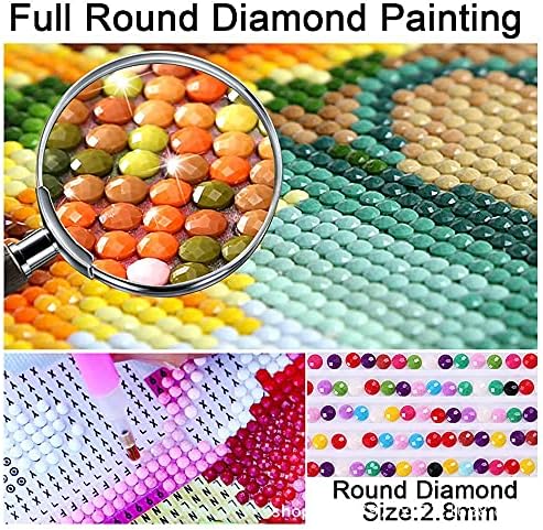 Reacoolfun 5d מנדלה מנדלה ערכות ציור יהלומים למבוגרים - צבע DIY עם יהלומים מלאי מלאכה מלאכה אמנות ריינסטון