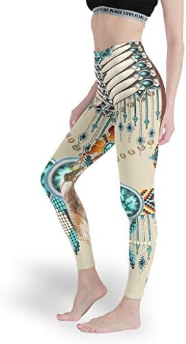 מנדלה אמריקאית לוכד חלומות נשים חמודות חותלות עיצוב מכנסי יוגה דקים לכושר