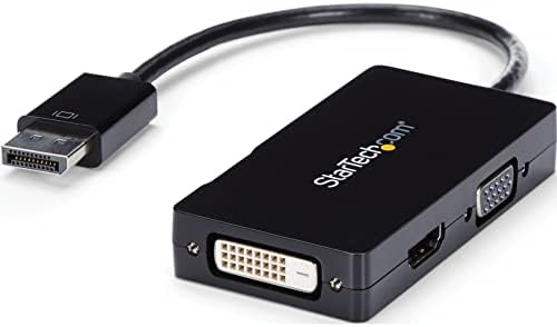 Startech.com 3 ב 1 DisplayPort Multi Video Converter - 1080p מחשב נייד DP ל- HDMI VGA או DVI צג או תצוגת