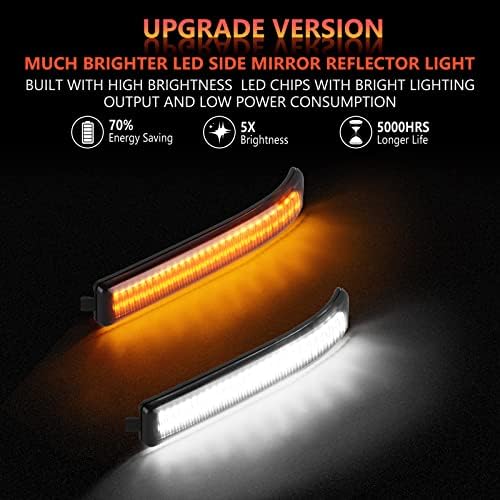 Gempro LED LED רצף ראפלקטור אורות מחליפים מפתור למראה סיבוב מנורות איתות לשנים 2009-2014 פורד
