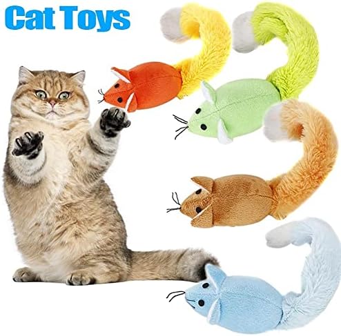 צעצועים לחתולים של Honrane, צעצועים לקישוט חתלתול בריאים לחתולים וחתלתולים, חתול חיית מחמד יצירתי לעס עכברים