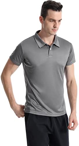 חולצת פולו של Femdouce חולצות פולו גברים חולצות שרוול קצר לחות חולצות פיתול לגברים חולצת גולף