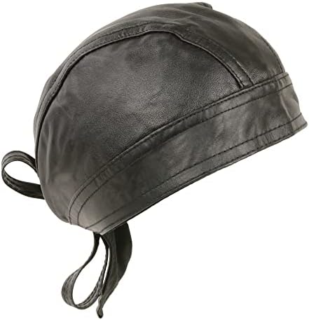 מילווקי עור ש319 שחור או אמפ7990 כובע גולגולת עור חום במצוקה - אופנוענים דו סמרטוט