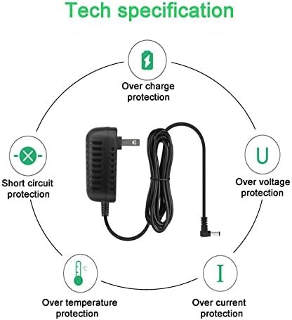 Myvolts 9V מתאם אספקת חשמל תואם/החלפה עבור דוושת אפקטים של Sonic Sonic Stopm - Plug Us