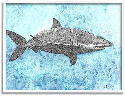 תעשיות סטופל נהדרות כריש לבן אקווה כחול אוקיינוס ​​מתיז, עיצוב מאת Ale Saiz Studio