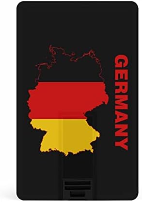 מפת דגל של גרמניה כונן פלאש כונן אשראי עיצוב כרטיסי USB כונן הבזק מפתח מקל זיכרון מותאם אישית 64 גרם