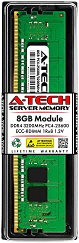 החלפת A-Tech 8GB ל- Dell 370-AEVO-DDR4 3200MHz PC4-25600 ECC רשומה RDIMM 1RX8 1.2V-מקל זיכרון