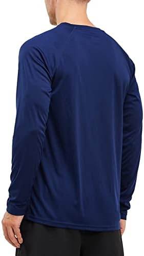 חולצות שחייה של שרוול ארוך לגברים Rashguard upf 50+ UV חולצת הגנה מפני השמש שומר פריחה לריצת טיולים