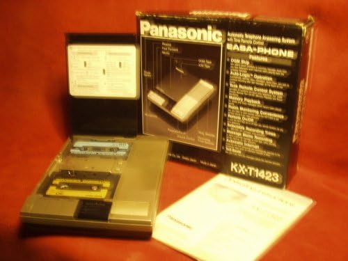 Panasonic KX-T1423 מכונת מענה כפול קלטת קלטת קצה-טלפון אוטומטית לוגית