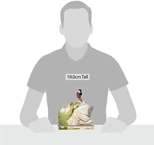 אנסקו דיסני מסורות מאת ג'ים שור יער לבן הנסיכה והצפרדע טיאנה עם פסלון לואי, 7.5 אינץ ', רב צבעוני
