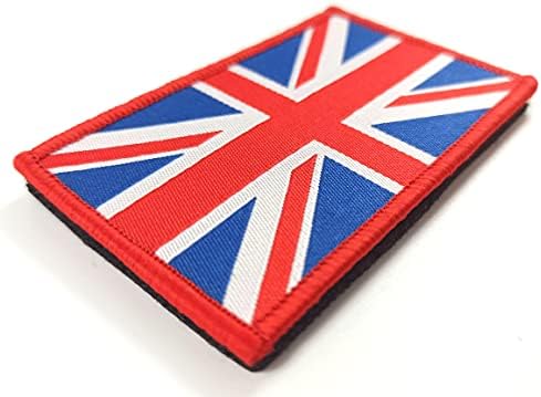 JBCD 2 חבילה בריטניה דגל בריטניה טלאי בריטניה דגלים בריטים טלאי טקטי טלאי גאווה טלאי דגל לבגדים טלאי