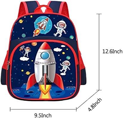 זוטי ילדים חלל אסטרונאוט תרמיל עבור בני בנות, מודרני נסיעות גלקסי רקטות בית ספר ספר שקיות, 12 אינץ