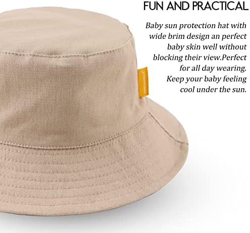 כותנה תינוק שמש כובע תינוקות פעוט בני בנות דלי כובעי קיץ שמש הגנת ילדים חוף כובעים