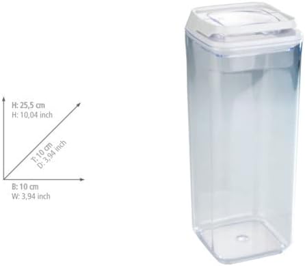 קופסת אחסון של וונקו טורינו 1.70 ליטר-קופסאות טריות, אטומות, קיבולת: 1.7 ליטר, פוליסטירן, 10 על