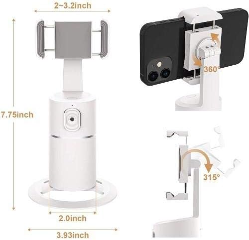 Standwave Stand and Mount תואם ל- Apple iPhone 14 - Pivottrack360 Selfie Stand, מעקב פנים מעמד Pivot