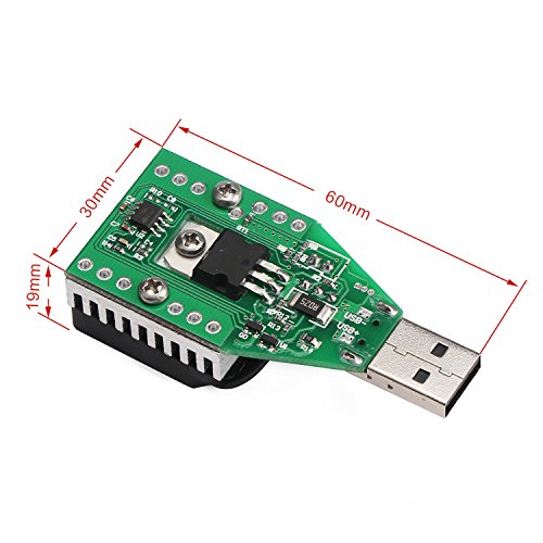 DROK 180054 לוח בוחן עומס USB 0.15-3A מתכוונן קבוע ציוד תעשייתי ציוד אלקטרוני מודול מודול מכשיר הזדקנות