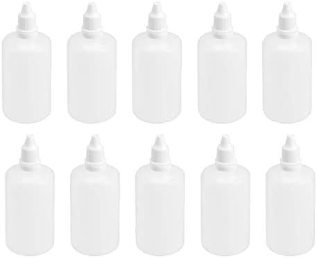 10 יחידות 50 מיליליטר בקבוקי טפטפת פלסטיק, פוליאתילן בקבוק טפטפת עין סחיט פלסטיק ריק עם כובע מובטח בפני