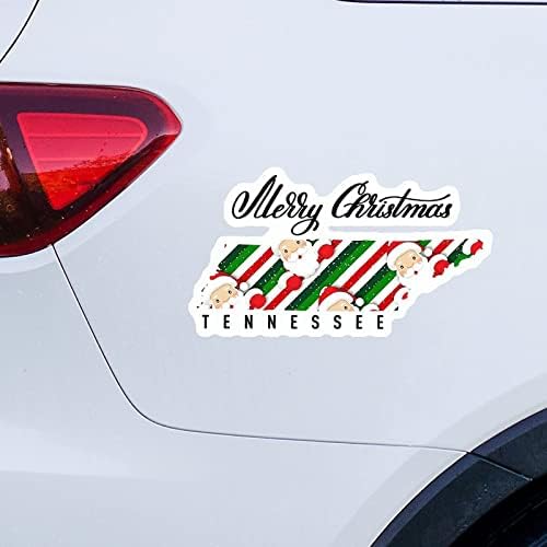 מדבקות לחג המולד של טנסי מדינת טנסי עכברים חג המולד טנסי מפת מכונית מדבקות קישור חג המולד מדבקות ויניל מדבקות