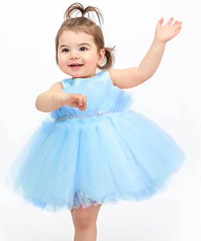 לילס תינוקת טול טול שמלת כלה טוטו שמלת כלה 3 חתיכות עם נעל וגימור תואם