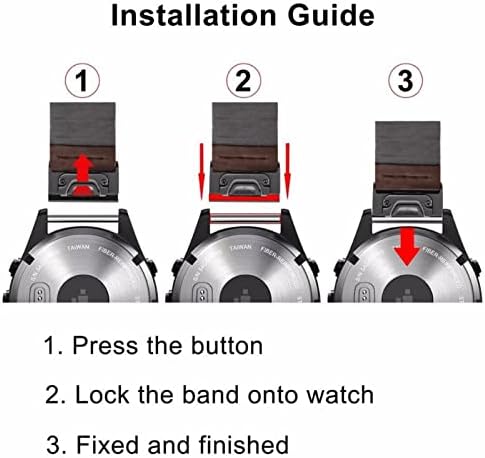 Soumix 20 22 26 ממ רצועת שחרור מהירה של עור חכם חדש עבור Garmin Fenix ​​6 6S 6X Pro 5S 5 5x פלוס 3 HR S62 935