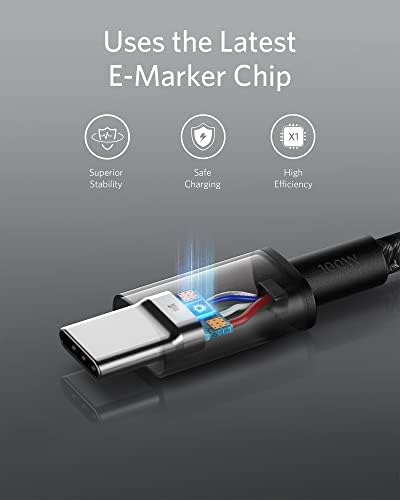 ANKER 333 USB C ל- USB C כבל, USB 2.0 סוג C טעינה כבל טעינה מהירה ואנקר New Nylon USB-C לכבל ברק,
