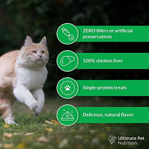 תזונה חיות מחמד אולטימטיבית עקיצות נוטרה לחתולים, הקפיאו פינוקים גולמיים מיובשים + Nutra Thrive