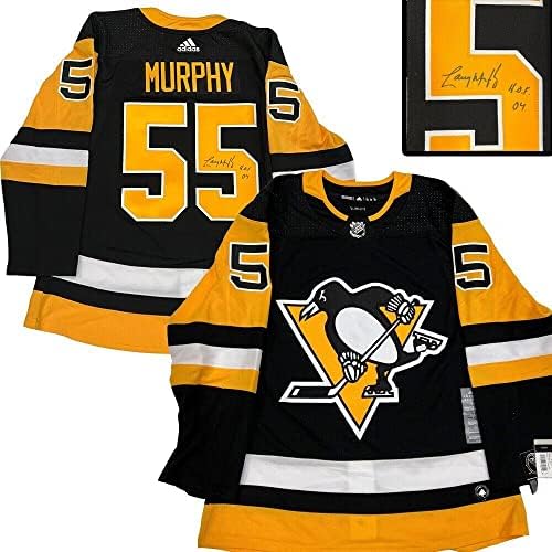 לארי מרפי חתם וחתום על פיטסבורג פינגווינים אדידס פרו ג'רזי - HOF04 - גופיות NHL עם חתימה