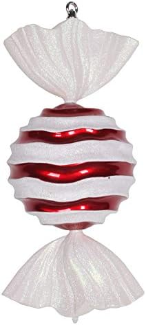 ויקרמן 18.5 סגול-לבן שטוח מערבולת סוכריות חג המולד קישוט