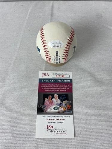 מילט טומפסון חתם על 3 כתובות חתימה בייסבול OMLB JSA AE72401 - כדורי בייסבול עם חתימה