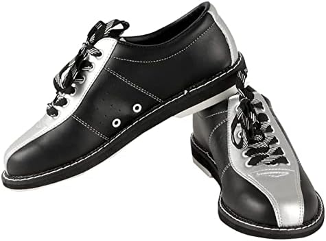 נעלי באולינג של Veacam Unisex, נעלי באולינג עור נעלי קערה נושמות מאמני באולינג מזדמנים לילדים Aldult