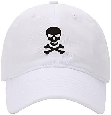 L8502-LXYB כובעי בייסבול גברים גולגולת ועצמות צולבות מודפסות כובע כותנה כותנה כובע בייסבול