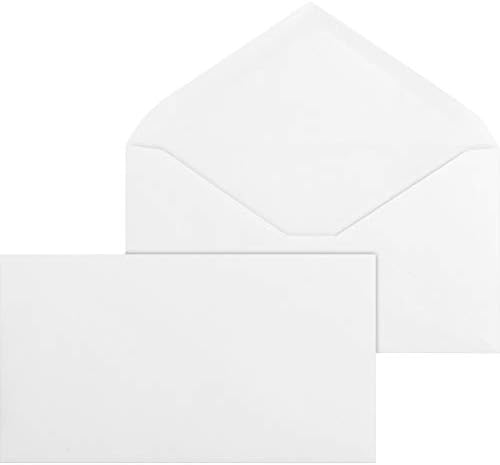 6-3 / 4 מעטפות עם פתח וי לבן, 3-3 / 5 ואקס 6-1/2 ליטר, 24 פאונד. -10 מארז