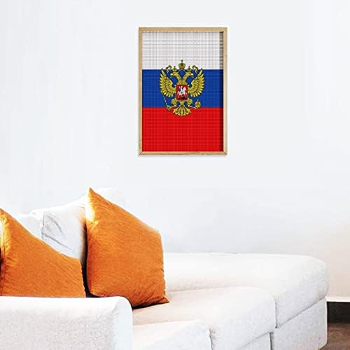 ערכות ציור יהלומים דקורטיביות דגל נשר רוסי מצחיק 5 ד עשה זאת בעצמך תרגיל מלא יהלומי נקודות ציורי בית תפאורה