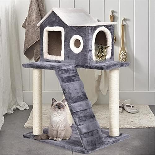 חיות מחמד חתולי טיפוס מסגרת חתולי עץ מגדל חתול של שריטות בית משחק טיפוס הודעה חתולי עץ מגדל עם סולם
