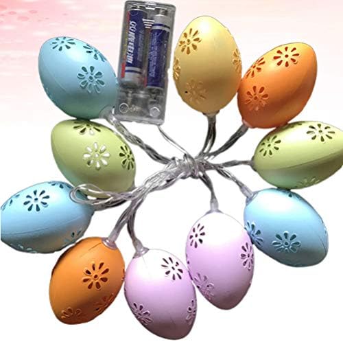 אורות מחרוזת ביצים הובילו סוללה פעלה חלולה ביצים פגז פיות אור תפאורה לבית מסיבת חג הפסחא מסיבת עץ 2