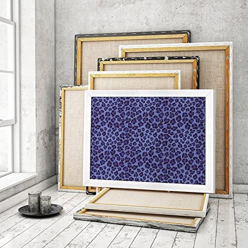 כחול הדפס מנומר עגול חרוזים יהלומי ציור ערכת מלא-תרגיל בד אמנות עם מסגרת בית קיר תפאורה מתנה