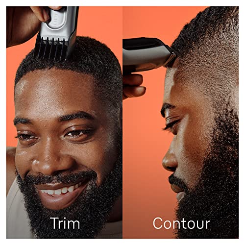 בראון שיער קוצץ סדרת 7 7390, שיער קוצץ לגברים, שיער קליפ מהבית עם 17 אורך הגדרות, כולל. בטיחות זיכרוןהגדרת