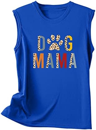 כלב מאמא חולצות נשים חולצות ללא שרוולים גבוהות 2023 גופיות אופנה קיץ חולצות אמא טיז בסיסיות