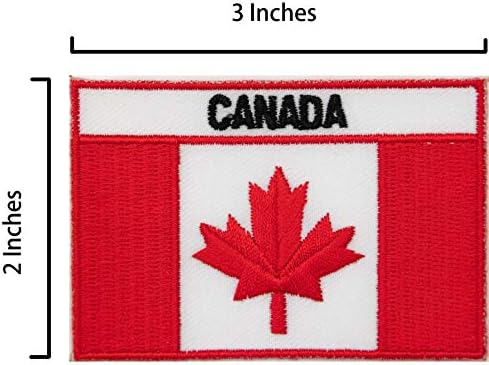 A-One 3 PCS חבילה- קנדה מקום תג רקום+סיכת דש דגל קננדה ואפליקציה, נקודת ציון של ונקובר, מזכרות