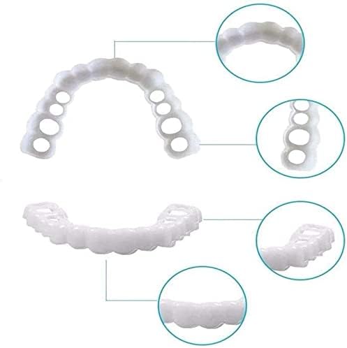 2 יחידות שיניים תותבות שיניים-זמני שיניים מושלם מזויף שיניים-חזיתות שיניים תותבות עבור גברים ונשים